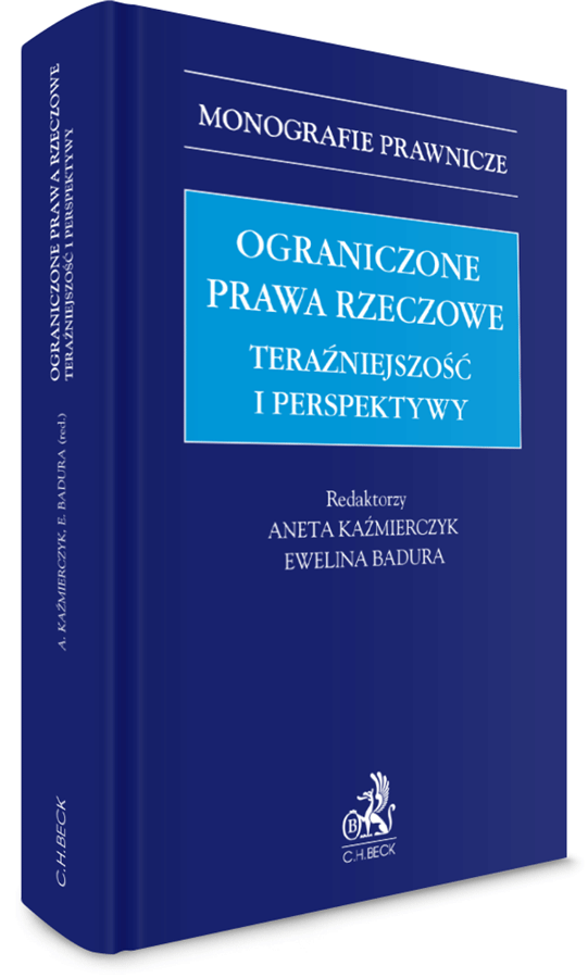 książka z serii monografie prawnicze "Ograniczone prawa rzeczowe - teraźniejszość i perspektywy", granatowa, gruba ksiażka